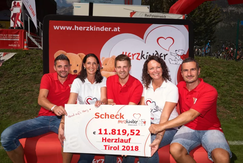 Scheckfoto Herzlauf Tirol 2018