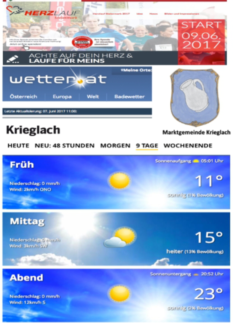 Herzlauf Steiermark Posting Wetter