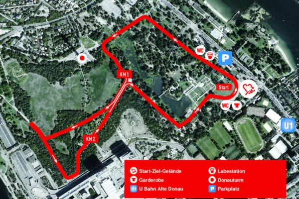 Herzlauf Wien Laufstrecke 2017