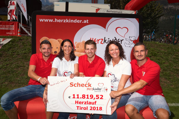 Scheckfoto Herzlauf Tirol 2018