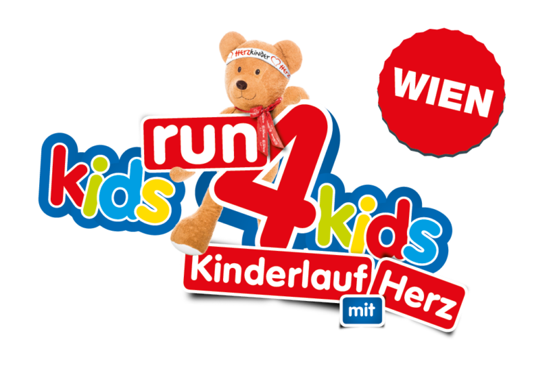 Logo kidsrun4kids mit Bundeslandzusatz Button Wien